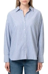 Mavi Jeans Stripe Button-up Shirt In Blue Stripe