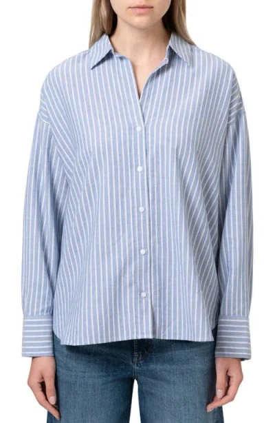 Mavi Jeans Stripe Button-up Shirt In Blue Stripe