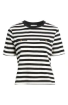 Mavi Jeans Stripe Cotton T-shirt In Black