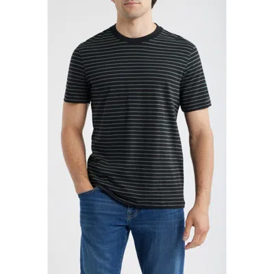 Mavi Jeans Stripe Crewneck T-shirt In Black