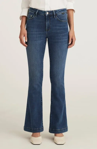 Mavi Jeans Sydney Mid Rise Flare Jeans In Blue