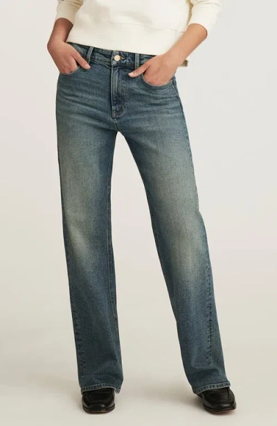 Mavi Jeans Taylor High Waist Relaxed Straight Leg Jeans In Blue