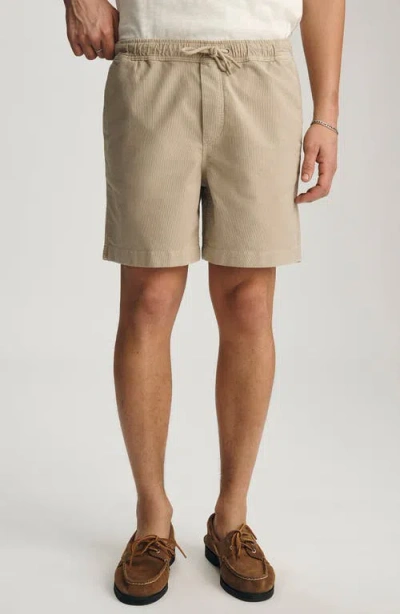 Mavi Jeans Textured Drawstring Shorts In Brown