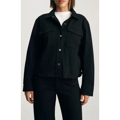 Mavi Jeans Tia Denim Shirt Jacket In Black