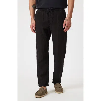 Mavi Jeans Tie Waist Linen Pants In Black