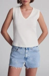 Mavi Jeans V-neck Jersey Tank In White