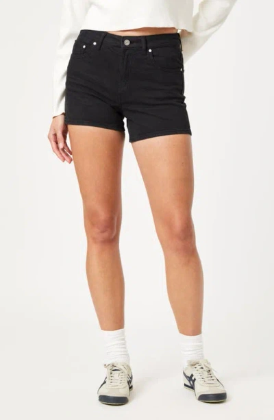 Mavi Jeans Vella Denim Shorts In Black Denim