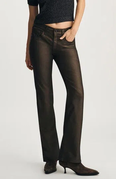 Mavi Jeans Vicky Mid Rise Bootcut Jeans In Brown