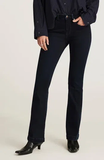 Mavi Jeans Vicky Mid Rise Bootcut Jeans In Ink Feather Luxe