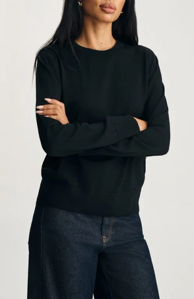 Mavi Jeans Wool Crewneck Sweater In Black