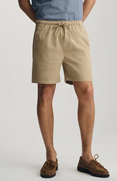 Mavi Jeans Woven Drawstring Shorts In Brown