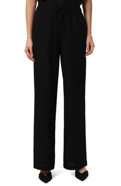 Mavi Jeans Woven Straight Leg Pants In Black
