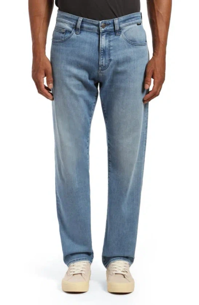 Mavi Jeans Zach Straight Leg Jeans In Light Tonal Brushed Super