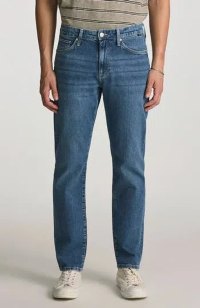 Mavi Jeans Zach Straight Leg Jeans In Mid Ocean Blue