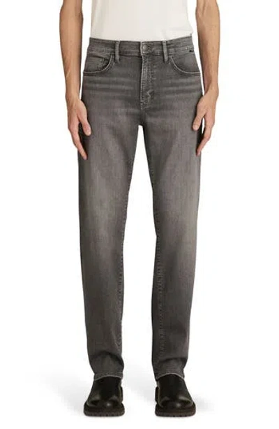 Mavi Jeans Zach Straight Leg Jeans In Mid Smoke Supermove