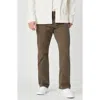 Mavi Jeans Zach Straight Leg Sateen Twill Pants In Morel Sateen Twill