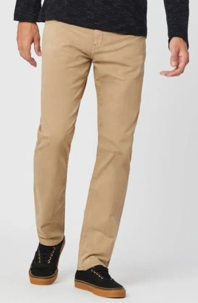 Mavi Jeans Zach Straight Leg Stretch Cotton Twill Pants In Fawn Twill