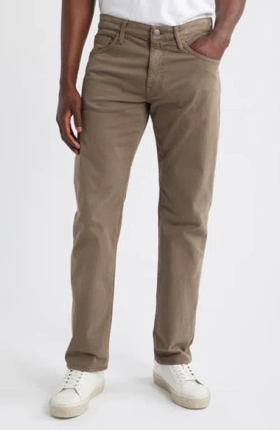 Mavi Jeans Zach Straight Leg Twill Pants In Brown