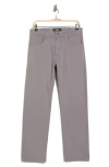 Mavi Jeans Zach Straight Leg Twill Pants In Gray
