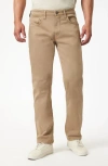 Mavi Jeans Zach Straight Leg Twill Pants In Brown