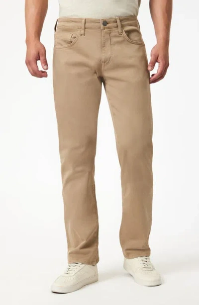 Mavi Jeans Zach Straight Leg Twill Pants In Brown