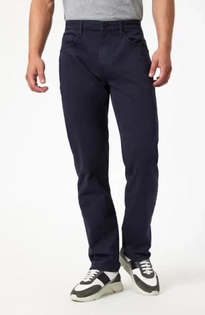 Mavi Jeans Zach Straight Leg Twill Pants In Dark Navy Casual Twill