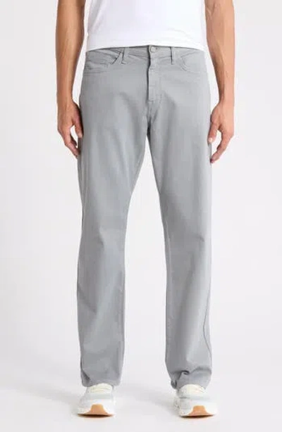 Mavi Jeans Zach Straight Leg Twill Pants In Gray