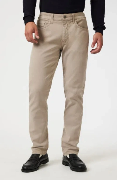 Mavi Jeans Zach Twill Straight Leg Pants In Latte Luxe Twill