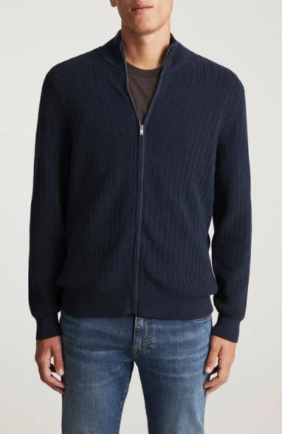 Mavi Jeans Zip Cardigan Sweater In Blue