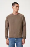 Mavi Jersey Long Sleeve T-shirt In Bungee Cord In Brown