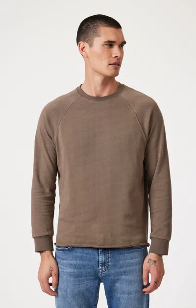 Mavi Jersey Long Sleeve T-shirt In Bungee Cord In Brown