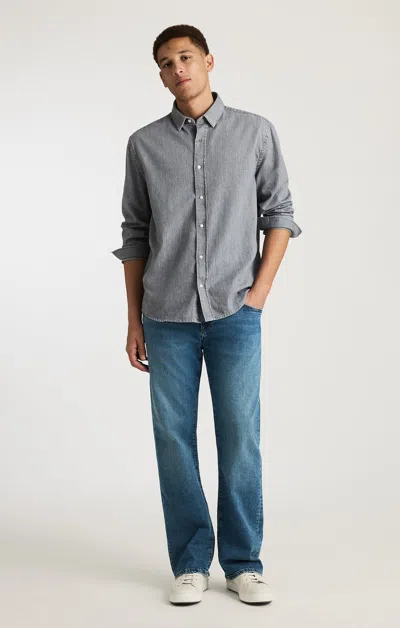 Mavi Josh Bootcut In Dark Brushed Classic Denim In Blue