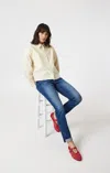 Mavi Kathleen Slim Boyfriend In Dark Brushed Flex Blue In Dark Blue