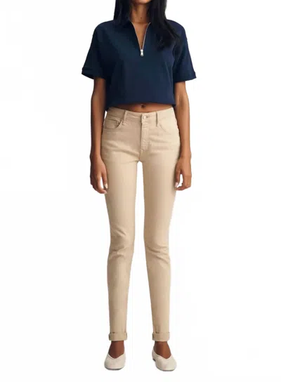 Mavi Kathleen Slim Boyfriend Jeans In Corn Silk In Burgundy