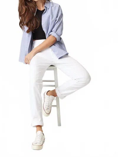 Mavi Kathleen Slim Boyfriend Jeans In White