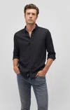 Mavi Ken Button-up Shirt In Black In Black