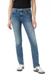 Mavi Kendra High-rise Straight Leg Jeans In Light Flex In Blue