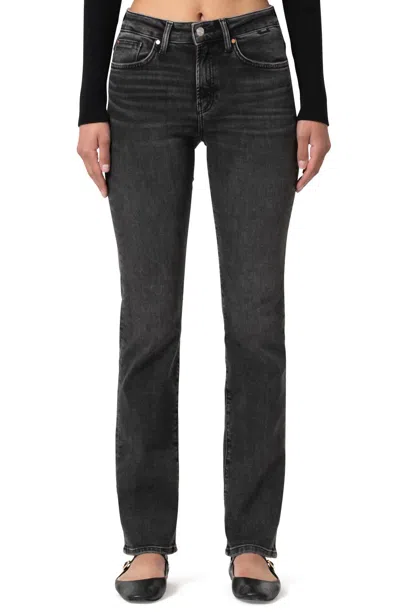 Mavi Kendra Jeans In Smoked Brush Flex Blue In Black