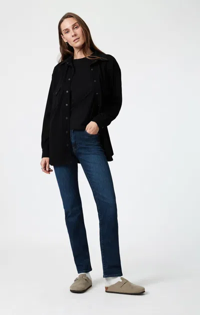 Mavi Kendra Straight Leg In Deep Flex Blue In Dark Blue