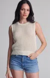 Mavi Knit Tank Top In Coconut Milk