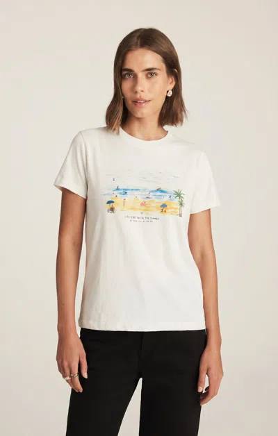 Mavi La Dolce Vita Graphic T-shirt In White