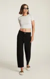 Mavi Lauren Straight Chino In Black Casual Twill In Black
