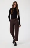 Mavi Lauren Straight Chino In Currant Casual Twill In Purple
