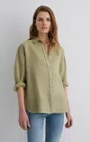 Mavi Linen Button-up Shirt In Elm