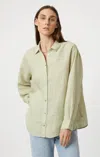 MAVI LINEN BUTTON-UP SHIRT IN LINT