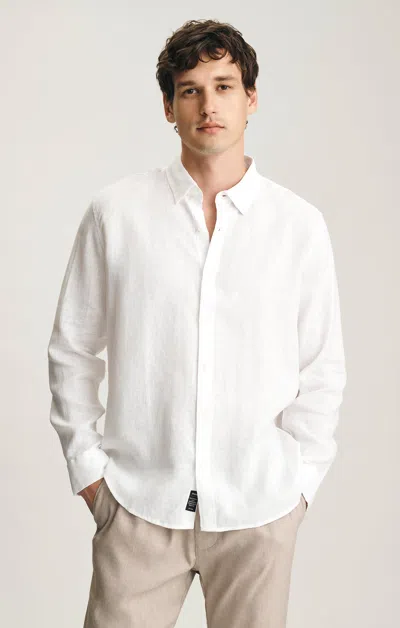 Mavi Linen Button-up Shirt In White
