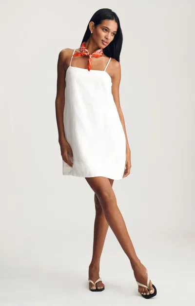 Mavi Linen Cami Mini Dress In White