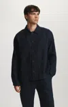 Mavi Linen Double Pocket Button-up Shirt In Dark Sapphire