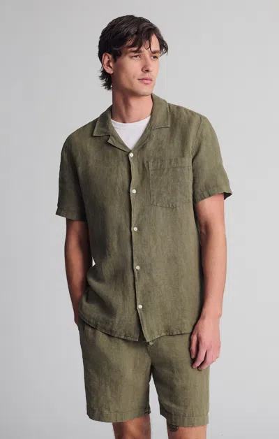 Mavi Linen Short Sleeve Shirt In Kalamata