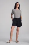 Mavi Linen Shorts In Black